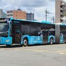 「レトロフィット電気バス」運行中　市内の観光名所や動物をラッピング