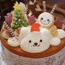 かわいすぎて笑顔がこぼれる「シフォンのお店PUKKU」のくまのシフォンのクリスマスケーキ【奈良市】