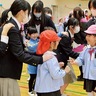 大野北中３年生　地元園児と交流　幼中双方にメリット