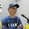 【西武】西口文也監督インタビュー　左足首の故障から1軍昇格を果たした渡部聖弥選手の状態を語る