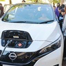 生麦小５年生　電気自動車を見て触れて　日産自動車が特別授業