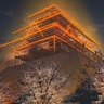 400年の時を超えて福岡城の天守閣が蘇る？！「福岡城さくらまつり」に合わせてライトアップされる幻の天守閣が登場！