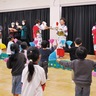 北幼稚園で伝統芸能披露　ささら踊り保存会