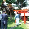 杉山神社に鳥居２基奉納