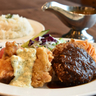 あの肉汁ハンバーグのパテで作るミンチカツ＆欧風カレーを両方堪能♪住吉ツノダカリー