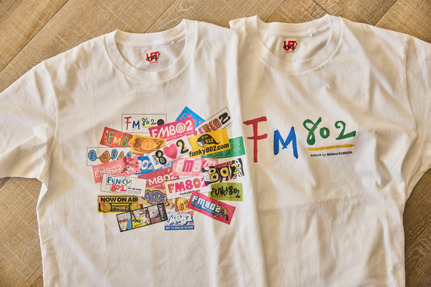 ユニクロの旗艦店「UNIQLO UMEDA」、FM802とコラボしたTシャツ