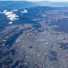 空から見るニッポン。ただいま、静岡県富士宮市の上空です！