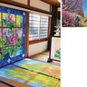 寒川町　安楽寺の紅白梅見ごろ　ステンドグラスも華やか