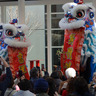 横浜春節祭　セレモニーで獅子が舞う　２月28日までランタン点灯