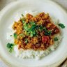 チャチャッとやさしい和のカレー「鶏と新ごぼうの山椒キーマカレー」