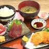 【清水区・おがわ】船から直買いできる店のマグロづくし定食　ほほ肉フライがドカンと大きい！