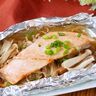 オーブンで鮭のホイル焼き