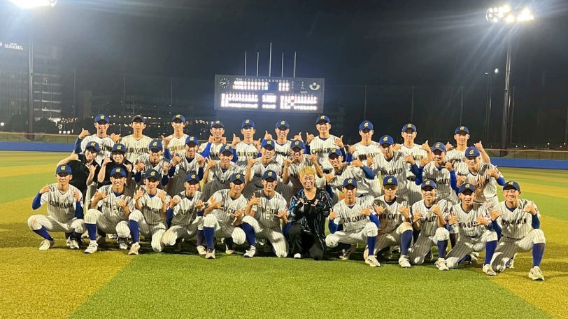 中央学院ベンチ外選手の引退試合でHARTYさん熱唱！相馬幸樹監督
