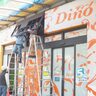 JR三ノ宮駅西口すぐのパチンコ店『DinoJoy』が閉店してる。横断歩道のところ