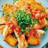 ゆーママの”ラク盛り”1品ディナー「鶏肉と厚揚げの塩トマトだれ」