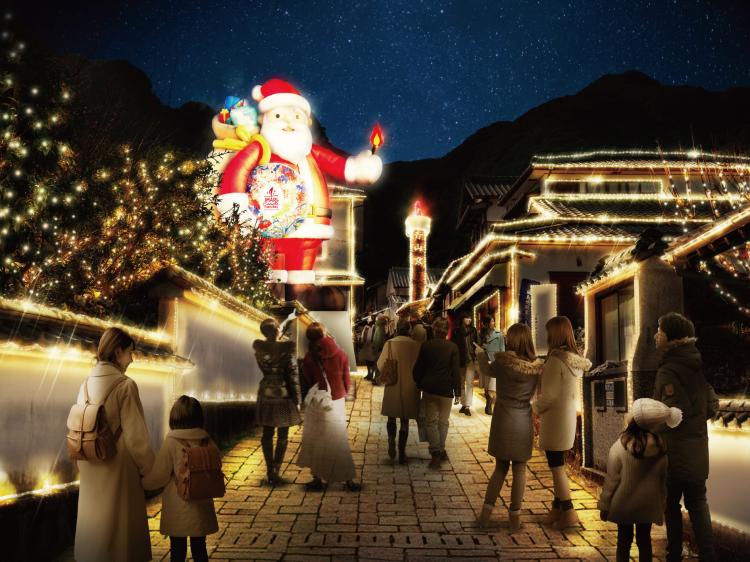 12/20・21】【ライトアップ：12/6～12/25】高さ10mの巨大サンタが出現