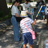 夏休みに山下公園を清掃