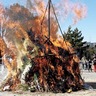 一年の無病息災祈願　多摩市内各所で｢どんど焼き｣